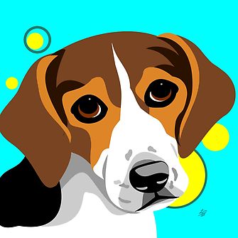 Digital Beagle Art