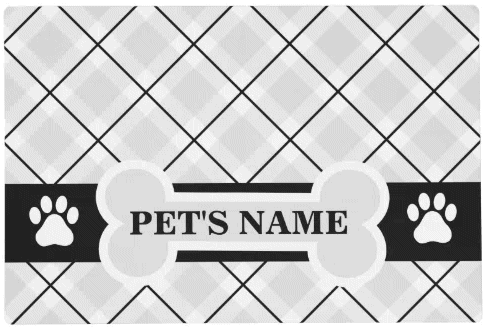 Personalized pet place mat